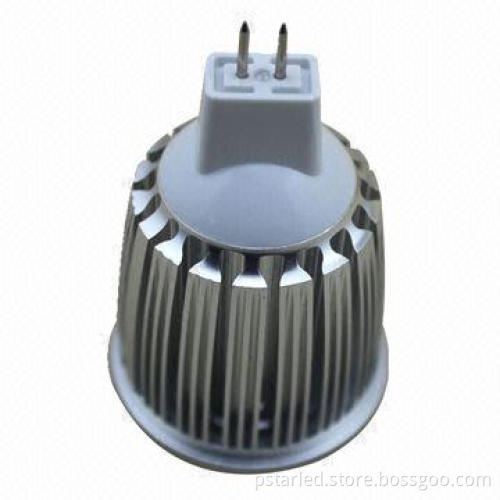 LED downlight, MR16 base, clear lens, 12V DC, >90 power factor